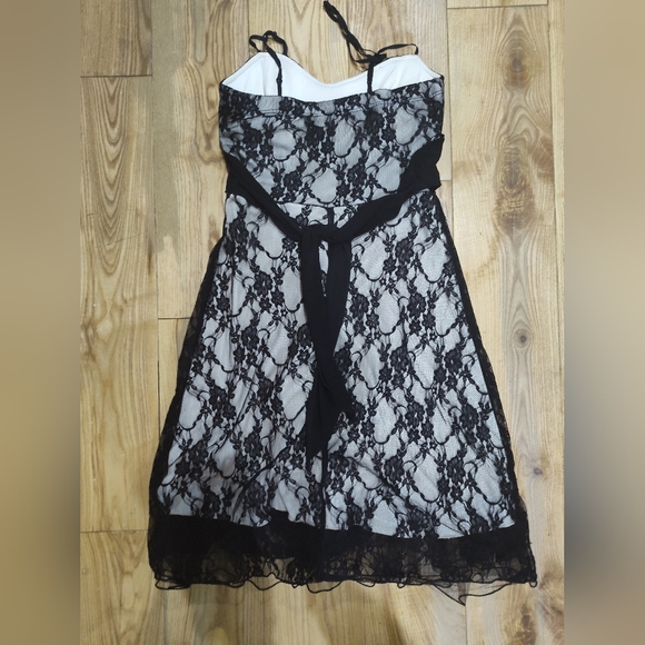 Speechless black lace cocktail formal dress sz S Lined and net lining - Picture 10 of 16